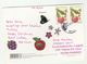 2012 TURKEY COVER Multi FRUIT Stamps With Embossed Labels Fruit Butterfly Insect  (postcard Christmas) - Fruits