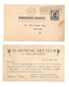 UX19 Musical Art Club Meeting Notice 1909 Philadelphia PA Machine Cancel Postal Card - Postal History