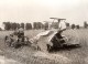 Allemagne Travaux Des Champs Tracteur A Chenilles Moissonneuse Krupp Ancienne Photo De Presse 1930's - Professions