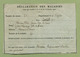 CARTE-LETTRE EN FRANCHISE : SERVICE SANITAIRE  (VOSGES)  1910 - Autres & Non Classés