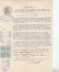 PAIRE TIMBRE COPIES SUR ACTE NOTARIAL CONGE LOCATION GAP 13/6/1914 -                     TDA269A - Lettres & Documents