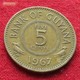 Guyana 5 Cents 1967 KM# 32 Guiana - Guyana