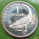 Guyana 1 Dollar 1978 KM# 42 Proof  Guiana Crocodile - Guyana