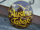 Delcampe - Austria-Tabak Emailschild Gewoelbt Mit Auslieger - Enameled Signs (after1960)