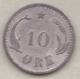 Denmark , 10 Ore 1875 Christian IX , Argent , KM# 795.1 - Danemark