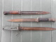 MILITARIA, LOT DE 3 BAIONETTES A IDENTIFIER, EN L'ETAT, - Knives/Swords