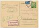 Germany, West 1955 10pf. Postal Card W/ Notopfer, Russelsheim To Leverkusen - Postcards - Used