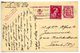 Belgium 1946 75c. Arms Uprated Postal Card Charleori To Paris, France - Postcards 1934-1951