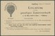 BAYERN P 55II BRIEF, 1902, Privatpostkarte Bayern 2 Pf. (P 55II) Des Augsburger Verein Für Luftschifffahrt Ballon Gut La - Otros & Sin Clasificación