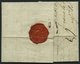 HAMBURG VORPHILA 1791, DAENNEMARK, L1 Auf Brief Von Flensburg Nach Bordeaux, Handschriftlich Fr. Hamburg, Pracht - Vorphilatelie