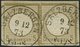 Dt. Reich 6 Paar BrfStk, 1872, 5 Gr. Ockerbraun Im Waagerechten Paar, K1 SALZBERGEN, Leichte Blaustiftspur, Prachtbriefs - Used Stamps