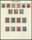 SAMMLUNGEN **, 1933-49 Bis Auf Ganz Wenige Ausnahmen Saubere Postfrische Sammlung Im Borek Falzlosalbum, Ab 1934 Bis Auf - Used Stamps
