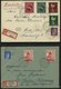 Delcampe - SAMMLUNGEN 1938-45, Interessante Sammlung Von 135 Belegen Mit Verschiedenen, Meist Portogerechten Sondermarken-Frankatur - Usati
