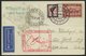 DO-X LUFTPOST 24.c. BRIEF, 30.01.1931, Bordpostaufgabe, Via Rio Nach Nordamerika, Prachtkarte - Lettres & Documents
