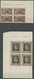 SAARGEBIET 179-94 VB **, 1934, Volksabstimmung, Dabei Abart Mi.Nr. 193III In Eckrandviererblocks Mit Stegen, Prachtsatz, - Autres & Non Classés