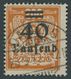 FREIE STADT DANZIG 158 O, 1923, 40 T. Auf 200 M. Rotorange, Zeitgerechte Entwertung, Pracht, Kurzbefund Gruber, Mi. 280. - Other & Unclassified
