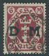 DIENSTMARKEN D 26b O, 1922, 6 M. Rotkarmin, Zeitgerechte Entwertung (DA)NZIG (5)l, Pracht, Fotobefund Gruber, Mi. 450.- - Autres & Non Classés