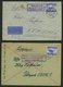 FELDPOSTMARKEN 42 BRIEF, 1942/3, 3 Luft-Feldpostbriefe Mit Verschiedenen Hinweisstempeln H/F - Occupazione 1938 – 45