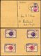 FREDERSDORF Sp 227FIV BRIEF, 1945, 6 Pf., Rahmengröße 28x19 Mm, Große Wertziffern, Mit Abart Wertziffer Bläulichviolett, - Postes Privées & Locales