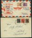 LOTS 1948/9, 8 Verschiedene Luftpostbelege Von Und Nach Westberlin, Meist Pracht - Used Stamps