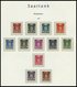 SAMMLUNGEN, LOTS **, In Den Hauptnummern Postfrisch Komplette Sammlung Saarland Von 1947-59, Block 1 Fingerabdruck Auf D - Altri & Non Classificati