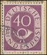 BUNDESREPUBLIK 133II BRIEF, 1951, 40 Pf. Posthorn Mit Abart Kurzer Schräger Strich In Markenfarbe Oben Im Rechten Marken - Usados