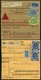 LOTS 1953/4 19 Paketkarten Mit Verschiedenen Posthornfrankaturen, U.a. Mi.Nr. 134 MeF, 137 EF, 3 Karten Mit Nr 138 Etc., - Gebraucht
