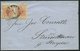 ÖSTERREICH 3Xa Paar BRIEF, 1855, 3 Kr. Rot, Handpapier, Type IIIa, Waagerechtes Breitrandiges Paar Auf Brief Mit Blauem  - Otros & Sin Clasificación