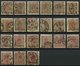 SAMMLUNGEN, LOTS 7-12 O, 1858, Reichswappen, Schöne Partie Von 63 Werten (u.a. 4x 9 Ö. Und 9x 50 Ö.), Dabei Bessere Farb - Collections