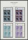UNO - GENF **, Komplette Postfrische Sammlung UNO-Genf Von 1969-80 Im Spezialalbum, Dazu Eckrandviererblocks Von 1971-78 - Sonstige & Ohne Zuordnung