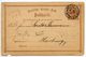 Germany 1873 ½gr Eagle Postal Card Grabow To Harburg - Briefkaarten