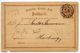 Germany 1873 ½gr Eagle Postal Card Grabow To Harburg - Cartes Postales