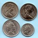 (r65) GRANDE BRETAGNE  4 X 5 Pence Dif Effigy  ELIZABETH II - 5 Pence & 5 New Pence