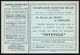 RARE !! CARTE D'ENTREE POUR ASSISTER AU DEPART DU PAQUEBOT THYSVILLE - LIGNE ANVERS CONGO - COMPAGNIE MARITIME BELGE - Documents Historiques