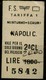 ITALY 1981 MINTURNO-SCAURI To NAPLES FS Train Ticket With Minor Creases - Europa