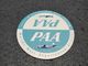 RARE VINTAGE PAN AMERICAN WORLD AIRWAYS CARD COASTER - Portavasos