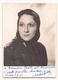 Photo Dédicacée ( 12 X 8 Cm ) Artiste Marlisa ?? Juin 1941 - Foto Dedicate