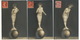 Very Beautiful Set Of 3 Strong Embossed Cards . Beautiful Girl On Ball . Très Gros Gaufrage - Vrouwen