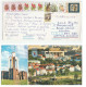 2012 BELARUS COVER  11 X STAMPS Rose Tulip FLOWERS  'RACCOON DOG' Hare Rabbit CHURCH Flowers Roses (postcard MINSK) - Belarus