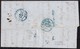 1856. NEW YORK TO CADIZ. UNFRANKED FOREIGN LETTER WITH INTERESTING POSTMARKS. - …-1845 Prefilatelia