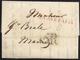 1817. PARÍS A MADRID. MARCA "P.PAYÉ/PARIS" LINEAL ROJO. 5R REALES NEGRO. 10 DÉCIMAS SATISFECHAS EN ORIGEN. INTERESANTE. - 1801-1848: Precursores XIX