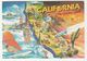 2011 USA  Postcard SPACE SHUTTLE, WINDSURFING, FISHING  BIRDS MAP CALIFORNIA)  To GB Stamps Cover Forever Fire Clock - North  America