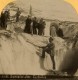 Suisse Alpinistes Grotte De Glace Sur L'Eiger Ancienne Photo Stereo Gabler 1885 - Fotos Estereoscópicas