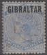 GIBRALTAR - 1886 2&frac12;d Queen Victoria. Scott 4. Used - Gibraltar