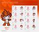 China 2008 5 Different Beijing Olympic Fuwa Special Full S/S Sport Mascot - Zomer 2008: Peking