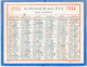 CALENDRIER CARTONNE 1968 IMPRIMEUR OBERTHUR - Petit Format : 1961-70