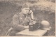 1943? - FUNKER Mit Stahlhelm Und Funkgerät Im Feld - Orig. Fotokarte, Format Ca.13 X 8 Cm - Krieg, Militär