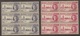 1946 GOLD COAST Victory KGV1 Block Of 6 MUH Stamps - SG 133-134 - SEE TEXT - Ghana (1957-...)