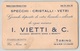 07996 "I. VIETTI & C. - DEPOSITO VETRI BIANCHI E COLORATI - TORINO" CART. DA VISITA ORIG. 1931 - Cartoncini Da Visita