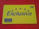 ANTIGUA TARJETA TELEFÓNICA PHONE CARD ESPAÑA SPAIN ESPAGNE TELEFÓNICA EXCLUSIVA 5 EUROS VER FOTO/S Y DESCRIPCIÓN. IDEAL - Andere & Zonder Classificatie